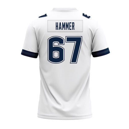 UConn - NCAA Football : Hannes Hammer - White Premium Football Jersey-1