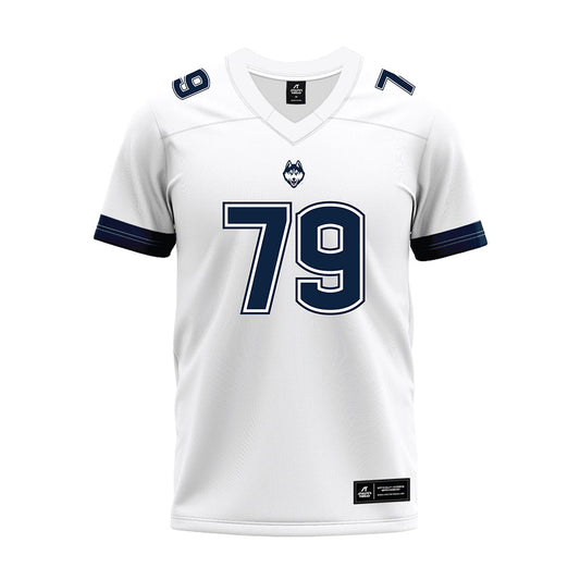 UConn - NCAA Football : Christian Richter - White Premium Football Jersey-0