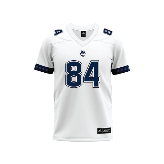 UConn - NCAA Football : Eddie Dresch - White Premium Football Jersey-0