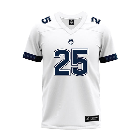 UConn - NCAA Football : Daniel Rose - White Premium Football Jersey-0