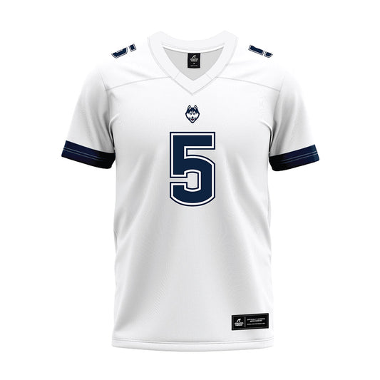 UConn - NCAA Football : Shamar Porter - White Premium Football Jersey-0