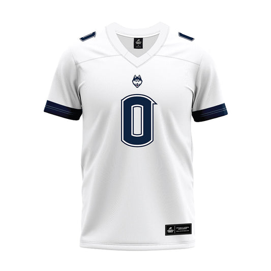 UConn - NCAA Football : Flash Wilson - White Premium Football Jersey-0