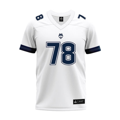 UConn - NCAA Football : Isiah Switzer - White Premium Football Jersey-0