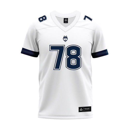 UConn - NCAA Football : Isiah Switzer - White Premium Football Jersey-0