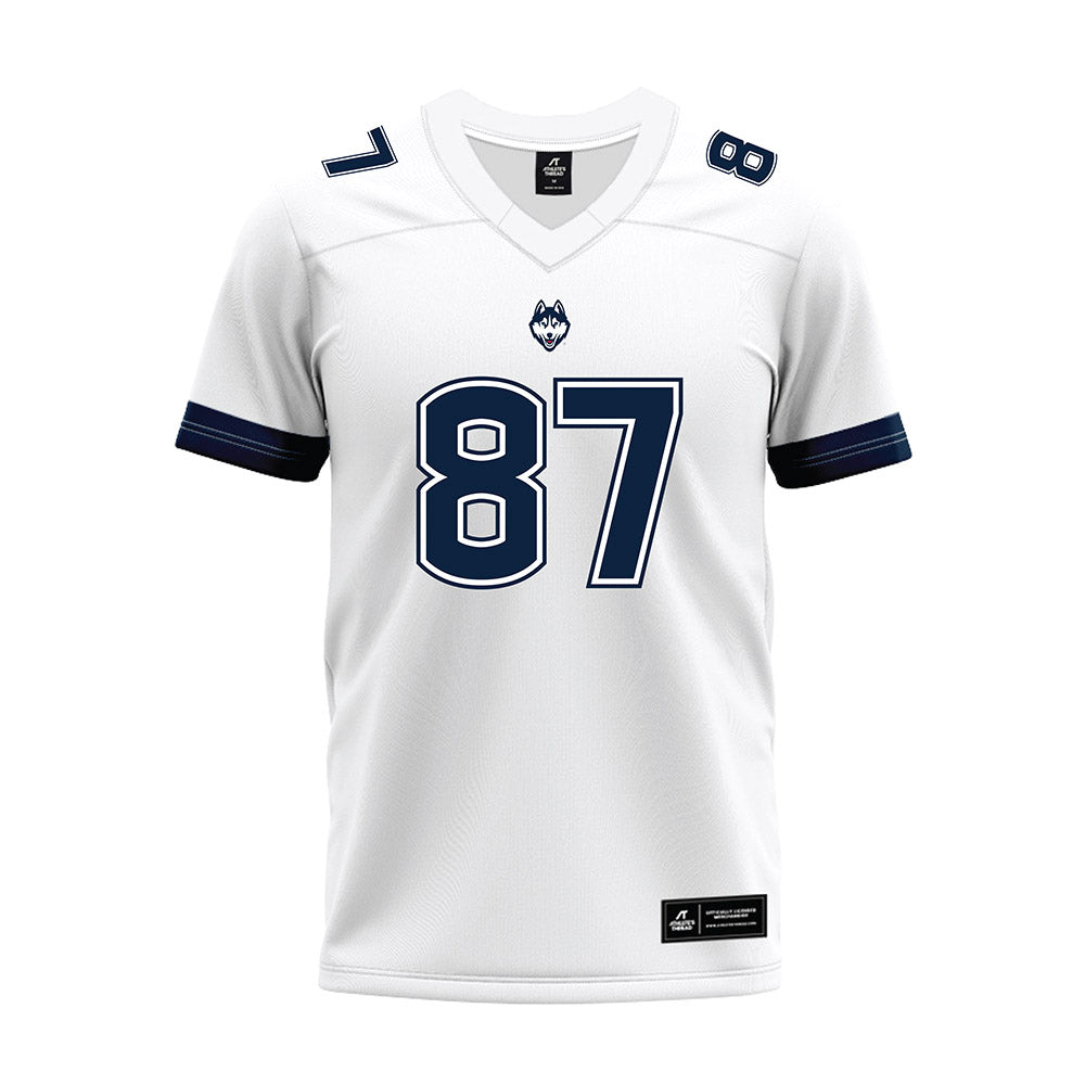 UConn - NCAA Football : Clemens Richter - White Premium Football Jersey-0
