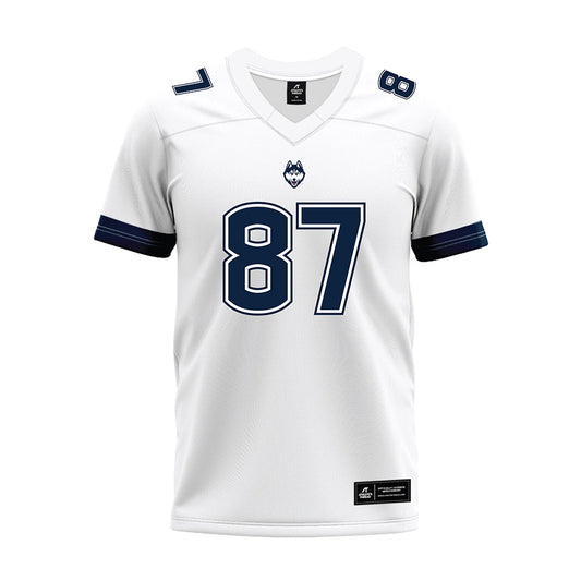 UConn - NCAA Football : Clemens Richter - White Premium Football Jersey-0