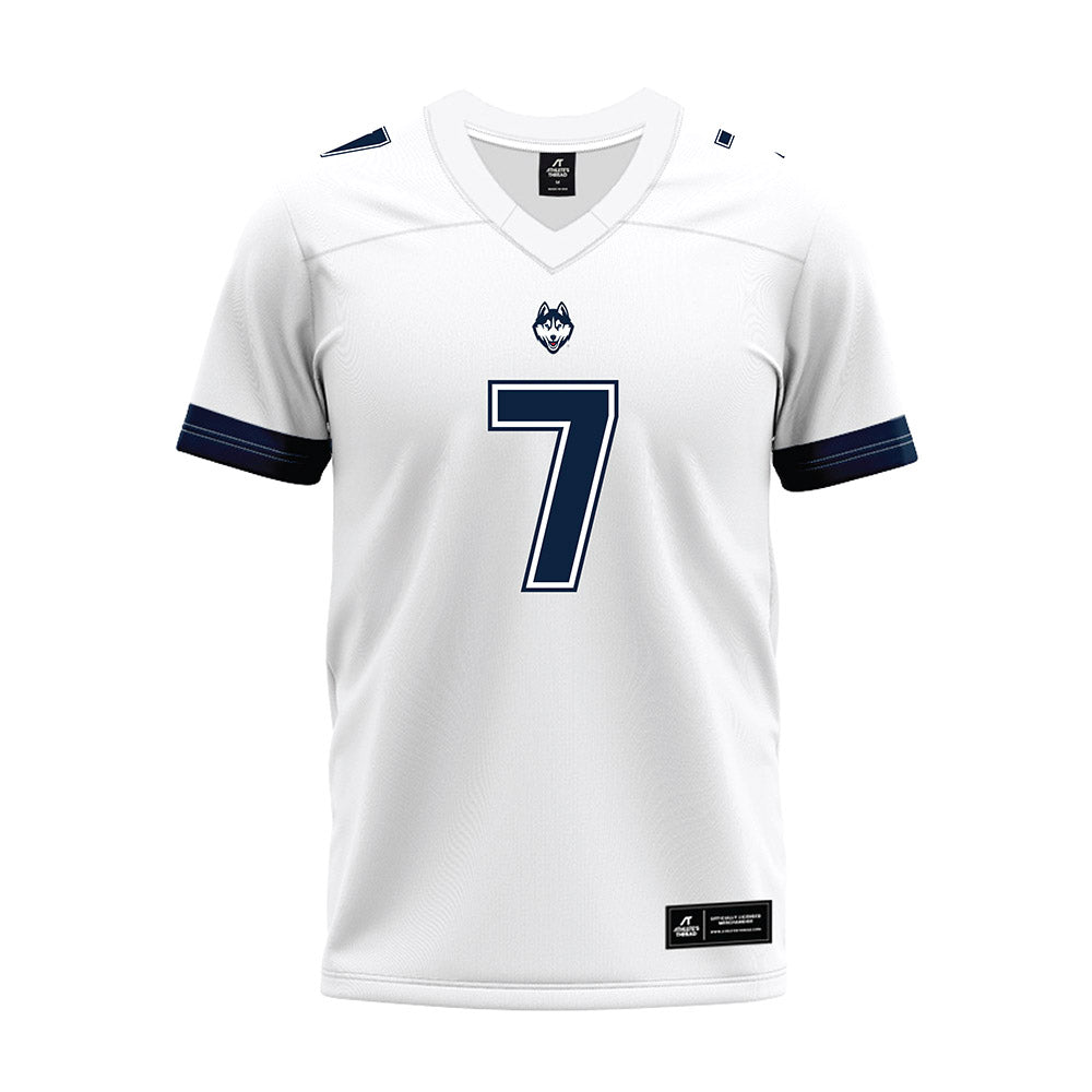 UConn - NCAA Football : Kalieb Osborne - White Premium Football Jersey-0