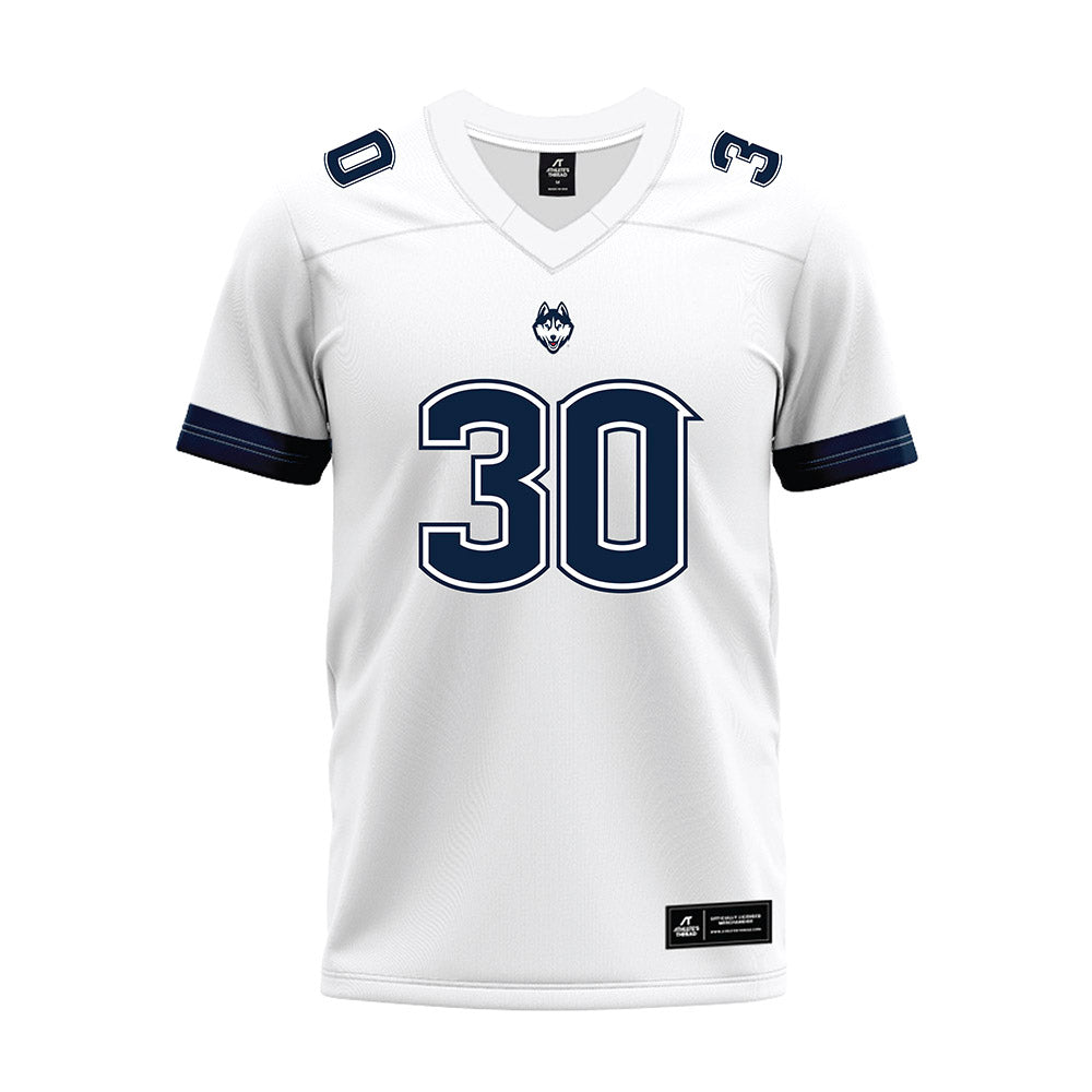 UConn - NCAA Football : Charles Johnson - White Premium Football Jersey-0