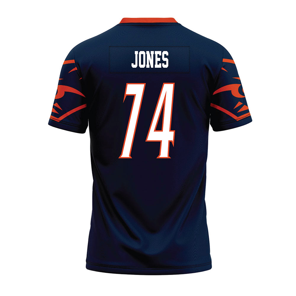UTSA - NCAA Football : Darrell Jones - Navy Premium Football Jersey-1
