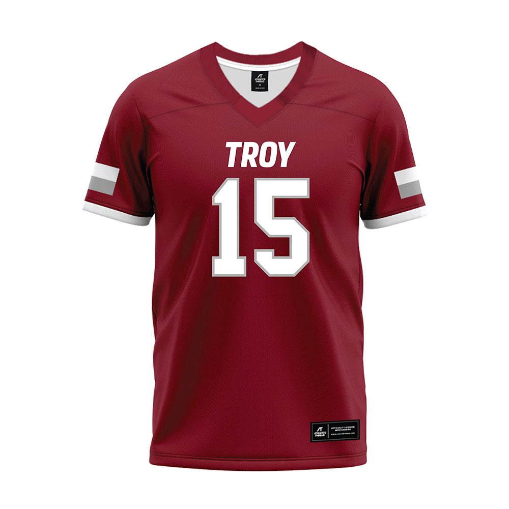 Troy - NCAA Football : TJ Lott - Premium Football Jersey-0