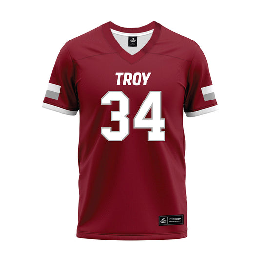 Troy - NCAA Football : Timothy Roberson - Premium Football Jersey-0
