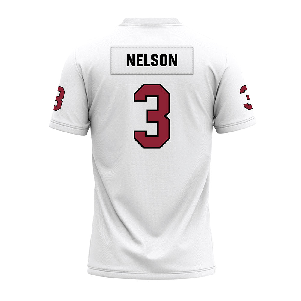 Troy - NCAA Football : Doug Nelson - White Premium Football Jersey-1