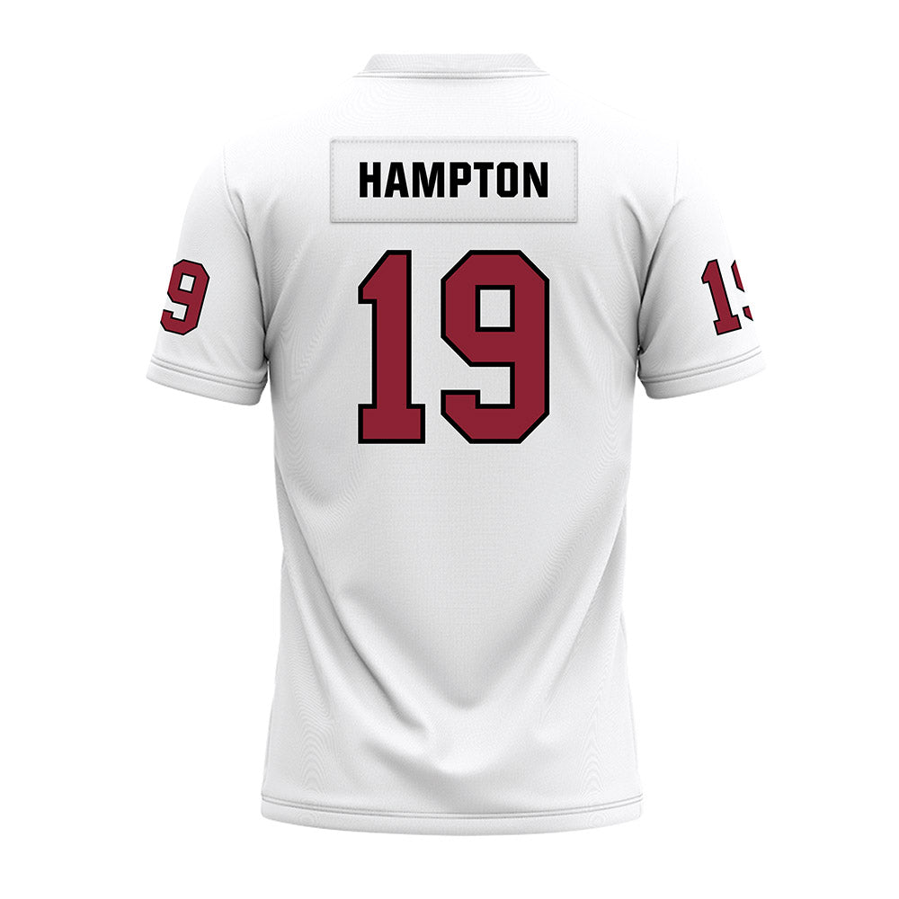 Troy - NCAA Football : Nick Hampton - White Premium Football Jersey-1