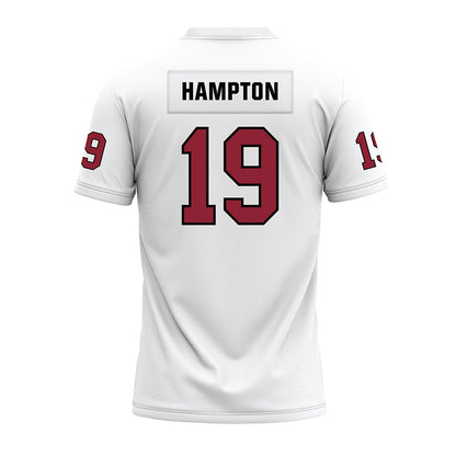 Troy - NCAA Football : Nick Hampton - White Premium Football Jersey-1