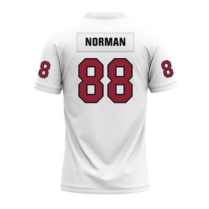 Troy - NCAA Football : William Norman - White Premium Football Jersey-1