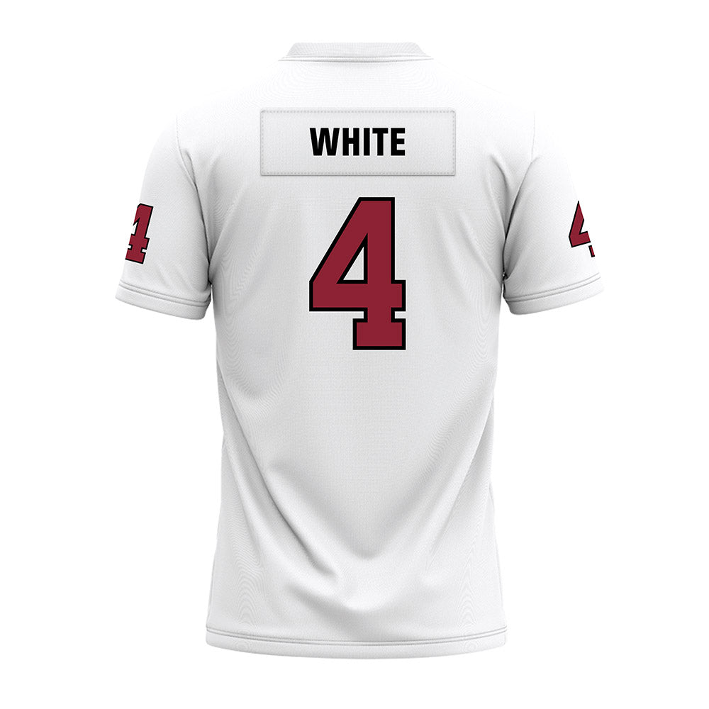 Troy - NCAA Football : Noreel White - White Premium Football Jersey-1