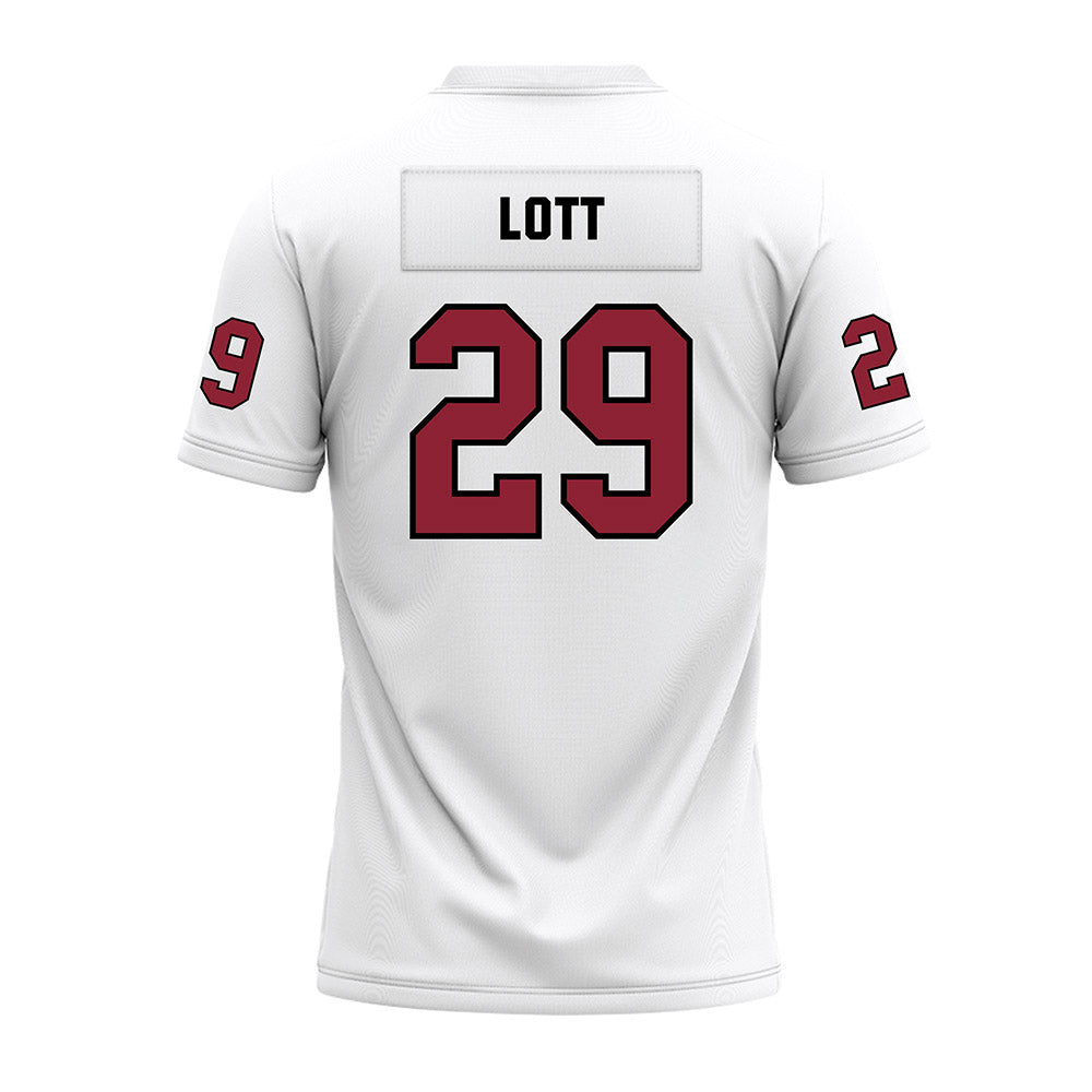 Troy - NCAA Football : Joe Lott - White Premium Football Jersey-1