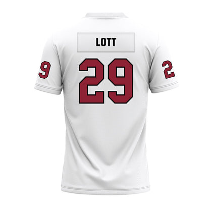 Troy - NCAA Football : Joe Lott - White Premium Football Jersey-1