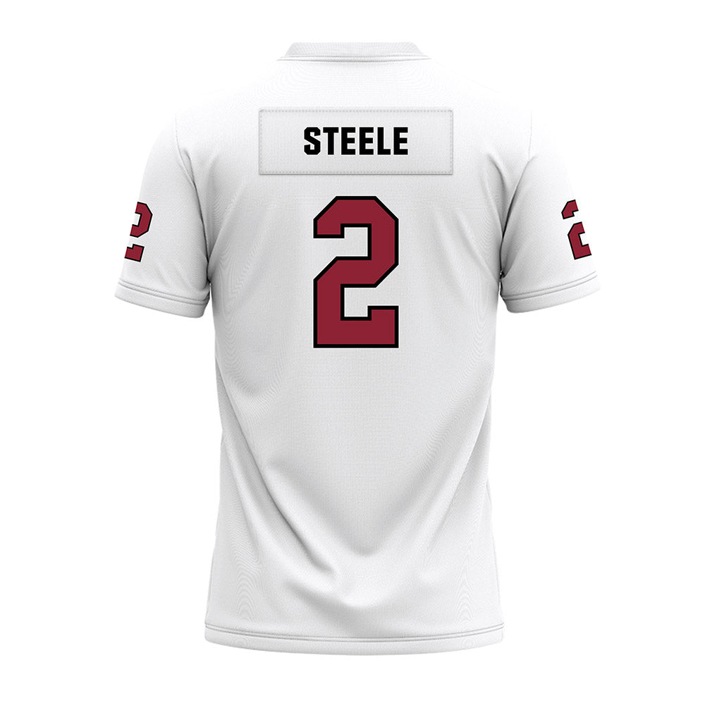 Troy - NCAA Football : Bryce Steele - White Premium Football Jersey-1