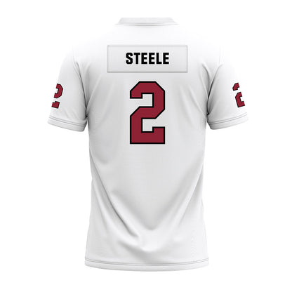 Troy - NCAA Football : Bryce Steele - White Premium Football Jersey-1