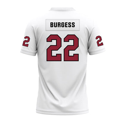 Troy - NCAA Football : Bryce Burgess - White Premium Football Jersey-1