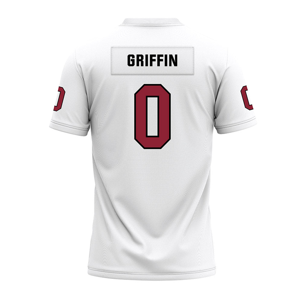 Troy - NCAA Football : Gavin Griffin - White Premium Football Jersey-1