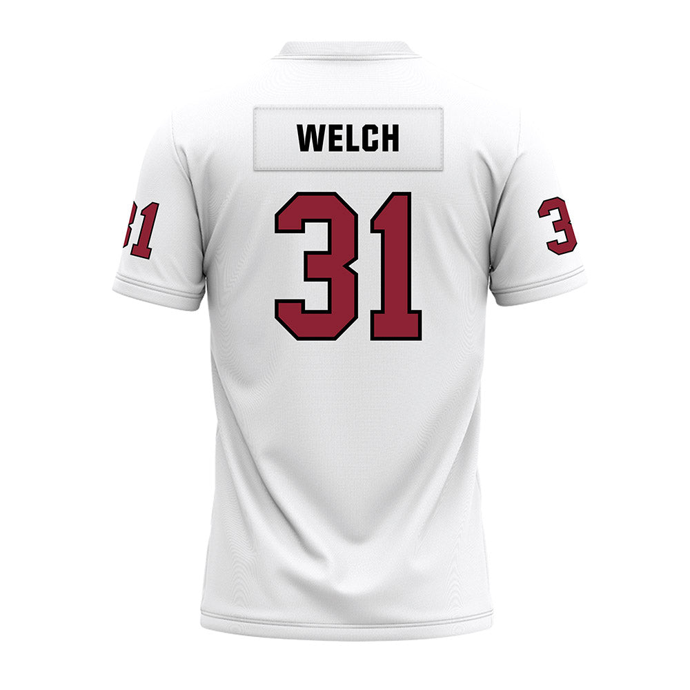 Troy - NCAA Football : Shemar Welch - White Premium Football Jersey-1