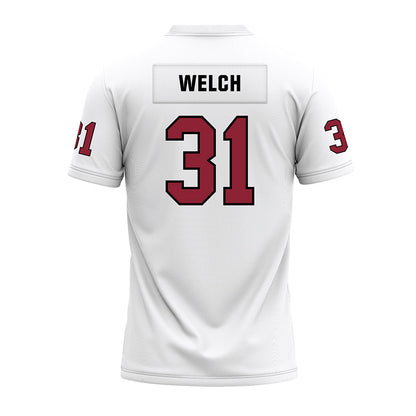 Troy - NCAA Football : Shemar Welch - White Premium Football Jersey-1