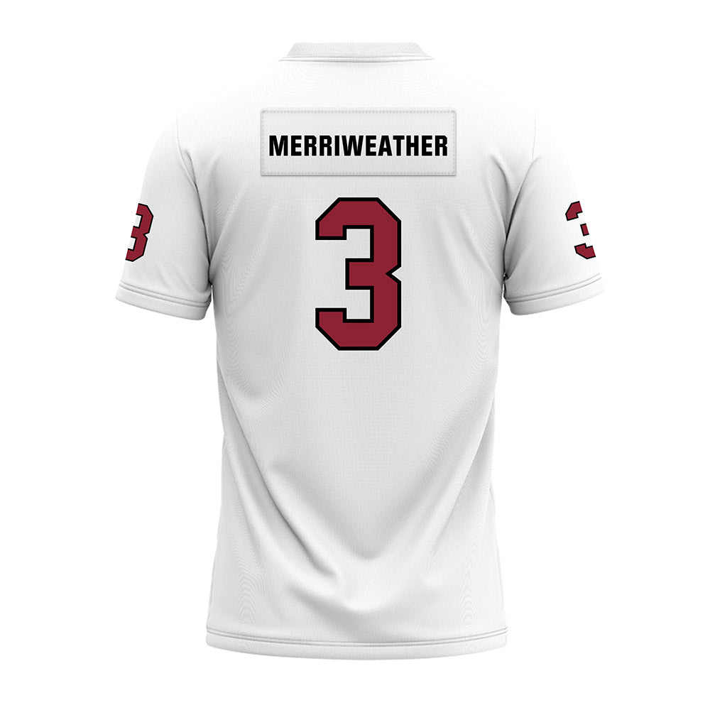 Troy - NCAA Football : Jaheim Merriweather - White Premium Football Jersey-1