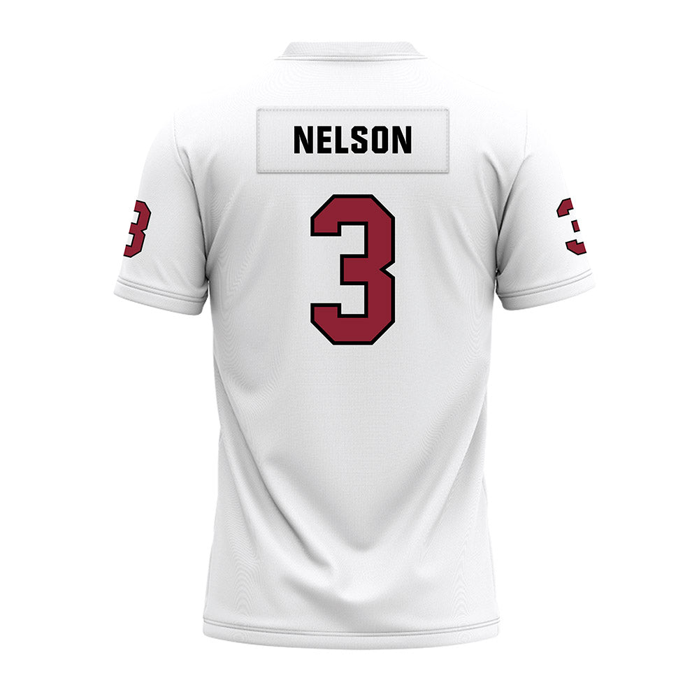 Troy - NCAA Football : Doug Nelson - White Premium Football Jersey-1