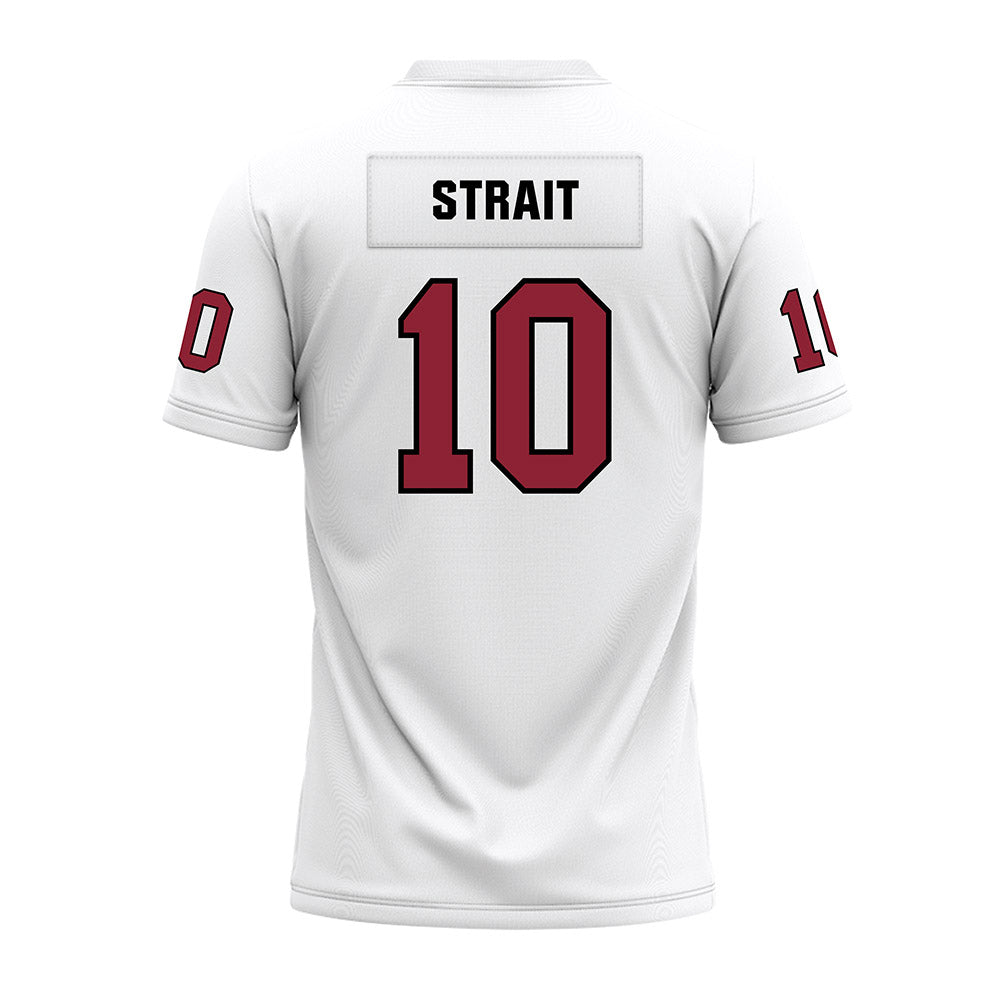 Troy - NCAA Football : Jabari Strait - White Premium Football Jersey-1