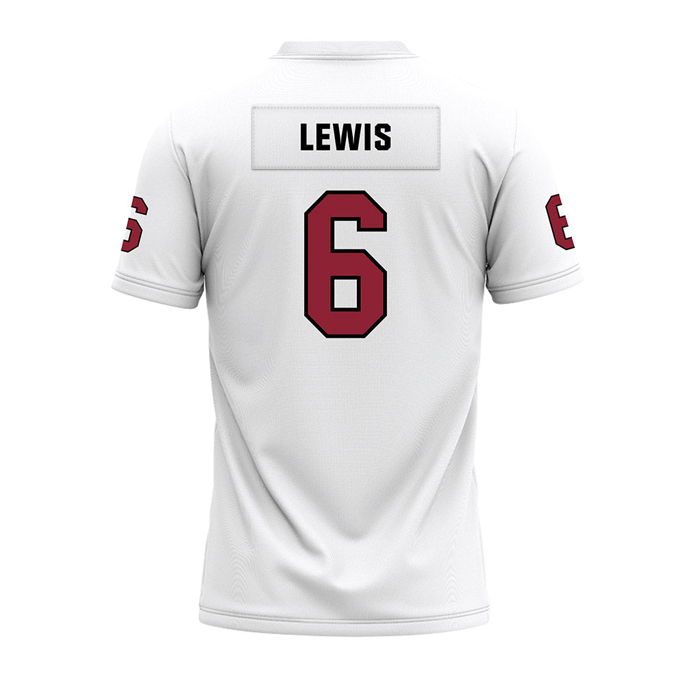 Troy - NCAA Football : Chris Lewis - White Premium Football Jersey
