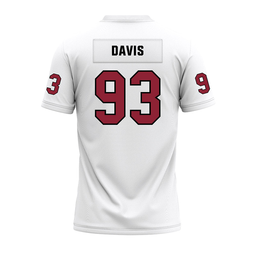 Troy - NCAA Football : RaKeem Davis - White Premium Football Jersey-1