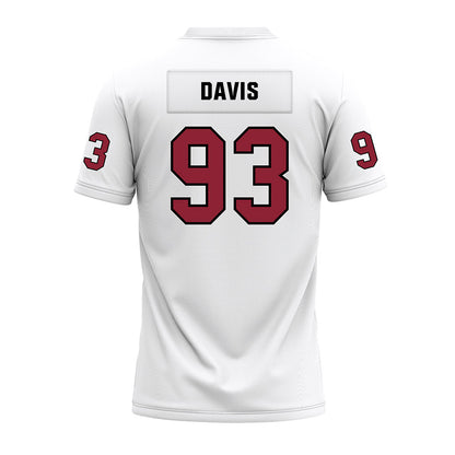 Troy - NCAA Football : RaKeem Davis - White Premium Football Jersey-1