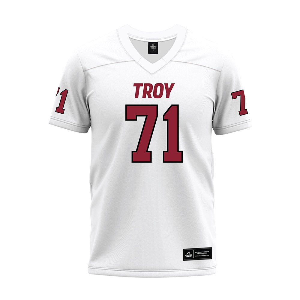Troy - NCAA Football : Antwone Breland - White Premium Football Jersey-0