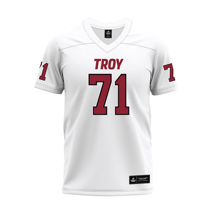 Troy - NCAA Football : Antwone Breland - White Premium Football Jersey-0