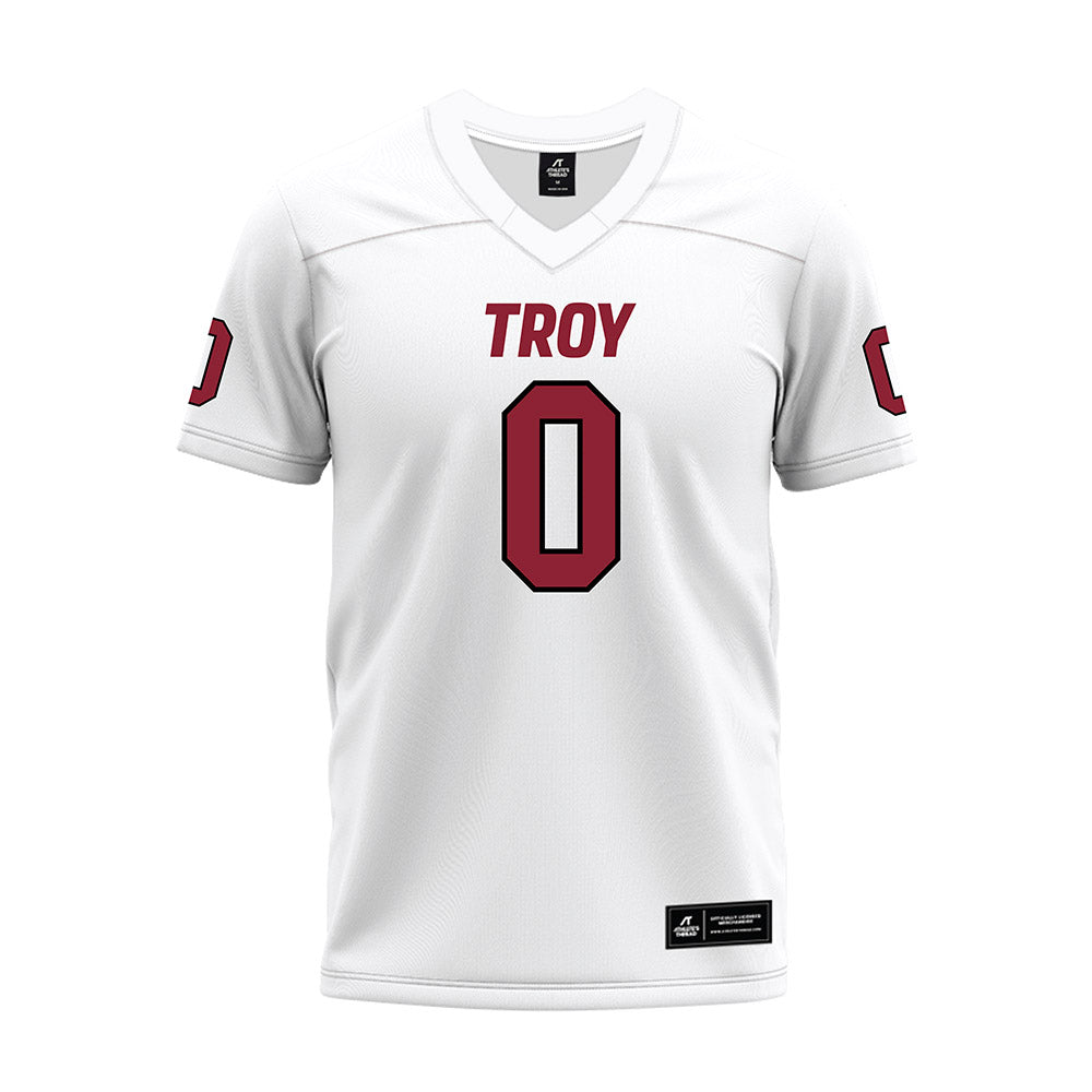 Troy - NCAA Football : Gavin Griffin - White Premium Football Jersey-0