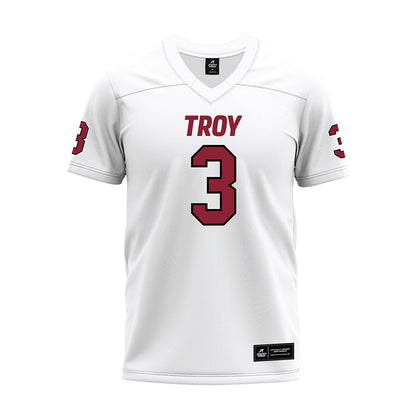 Troy - NCAA Football : Doug Nelson - White Premium Football Jersey-0