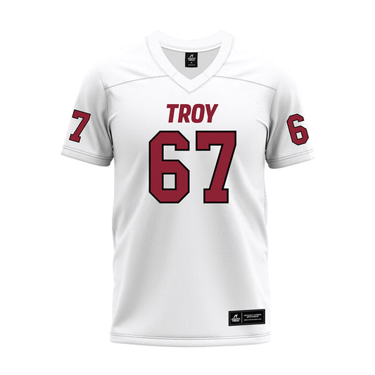 Troy - NCAA Football : Trinton Pritchett - White Premium Football Jersey-0
