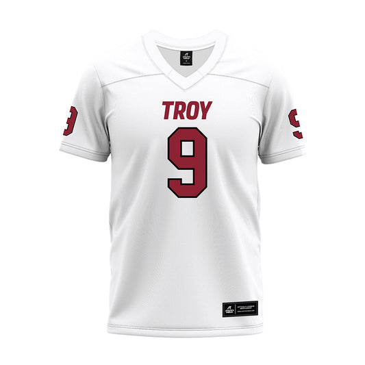 Troy - NCAA Football : Jamarion Keyes - White Premium Football Jersey-0