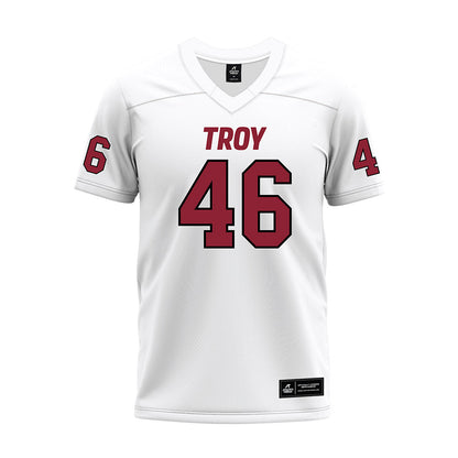 Troy - NCAA Football : Gavyn Baker - White Premium Football Jersey-0