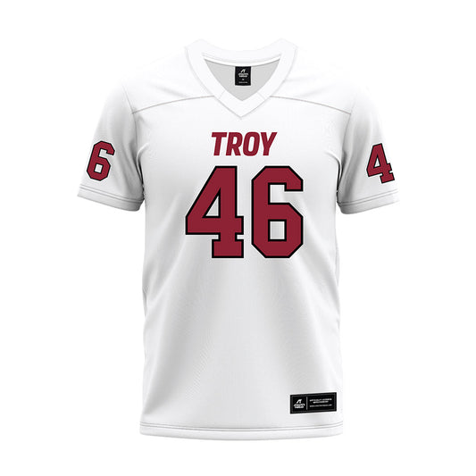 Troy - NCAA Football : Gavyn Baker - White Premium Football Jersey-0