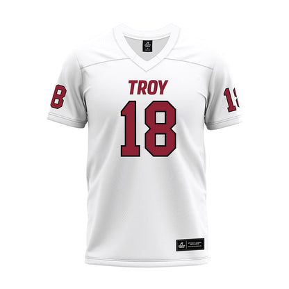 Troy - NCAA Football : Howard Kinchen - White Premium Football Jersey-0