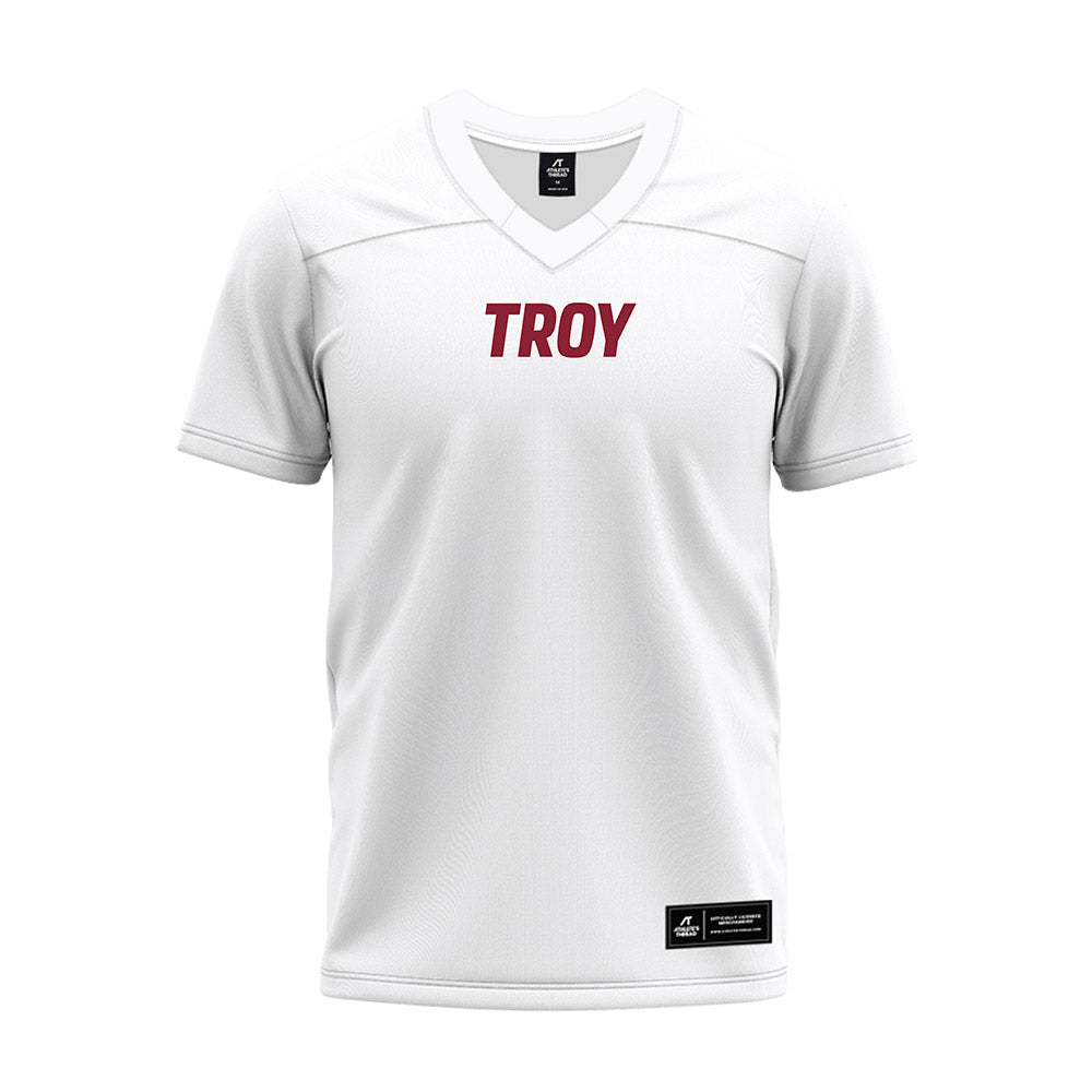 Troy - NCAA Football : Kendarius Reynolds - White Premium Football Jersey-0