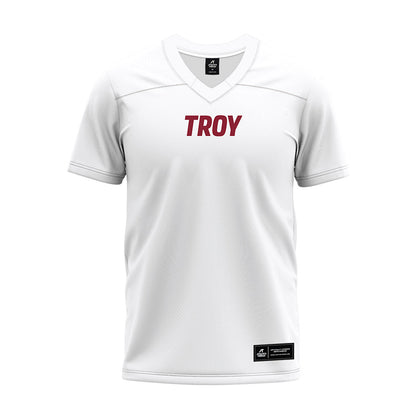 Troy - NCAA Football : Kendarius Reynolds - White Premium Football Jersey-0