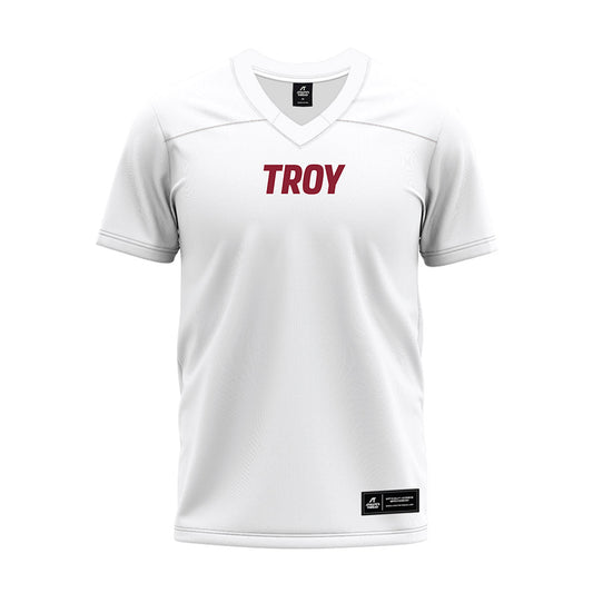 Troy - NCAA Football : Kendarius Reynolds - White Premium Football Jersey-0