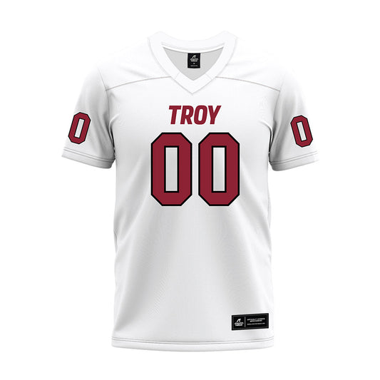 Troy - NCAA Football : Gavin Bowlin - White Premium Football Jersey-0