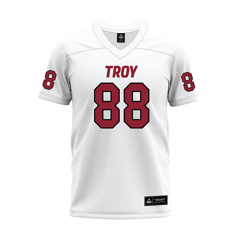 Troy - NCAA Football : William Norman - White Premium Football Jersey-0