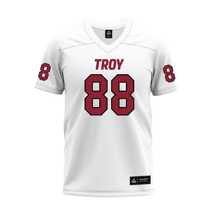 Troy - NCAA Football : William Norman - White Premium Football Jersey-0