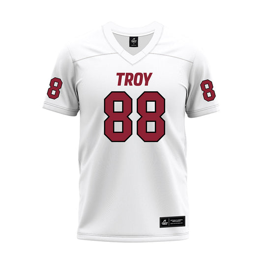 Troy - NCAA Football : William Norman - White Premium Football Jersey-0